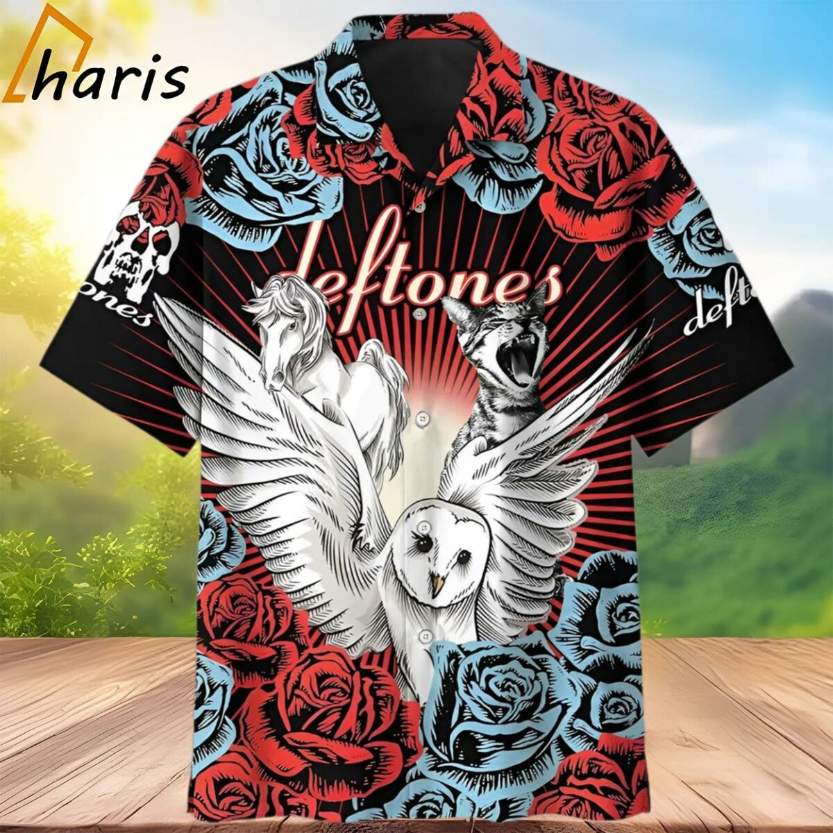 Deftones Rose Hawaiian Shirt 2 3