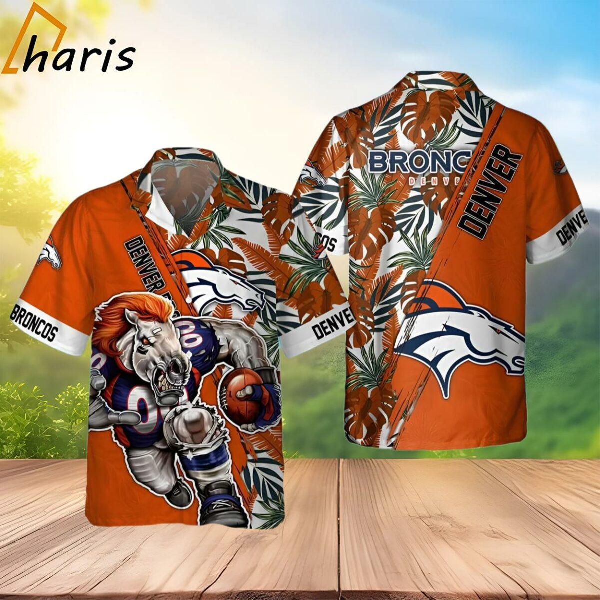 Denver Broncos NFL Floral Summer Hawaiian Shirt 2 3