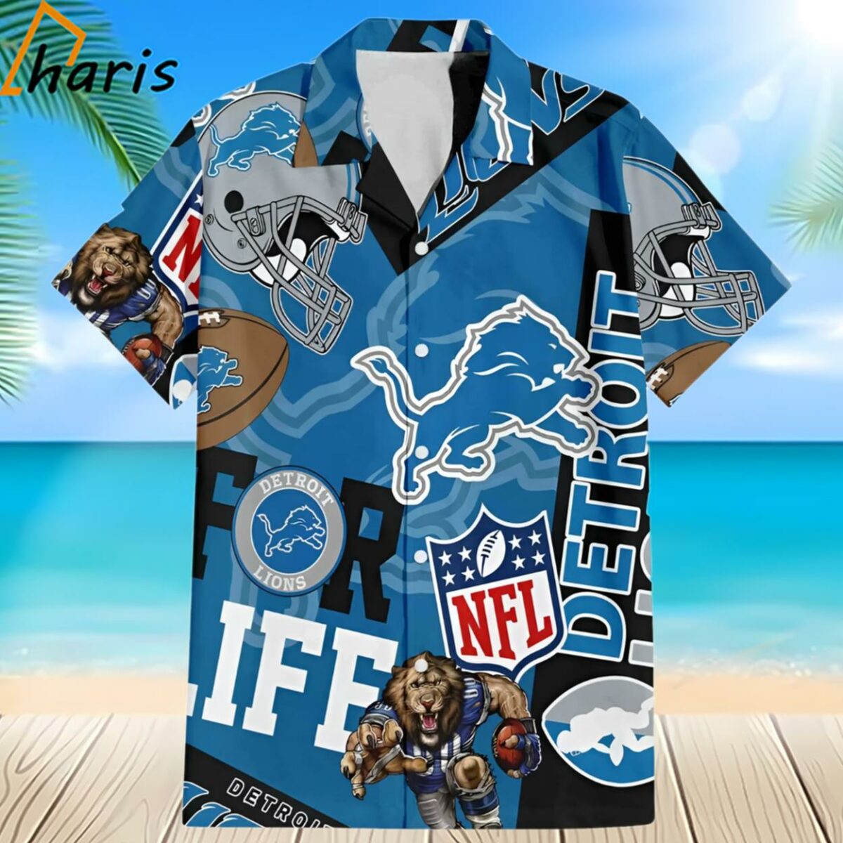 Detroit Lions NFL Summer Hawaiian Shirt 2 2