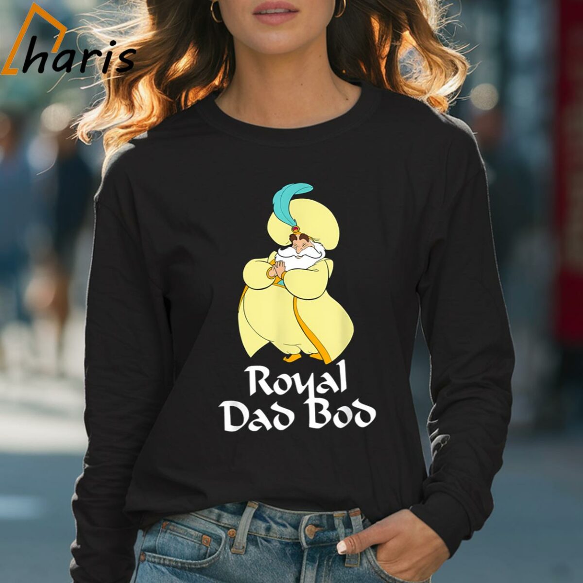 Disney Aladdin Sultan Royal Dad Bod T shirt 4 Long sleeve shirt