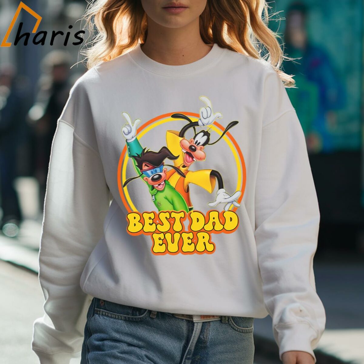 Disney Goofy Best Dad Ever Disney Fathers Day Shirt 3 Sweatshirt