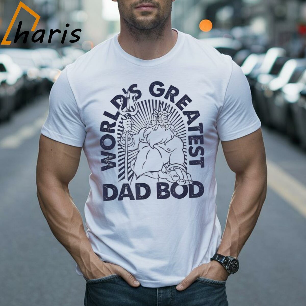 Disney King Triton Worlds Greatest Dad Bod T shirt 2 Shirt
