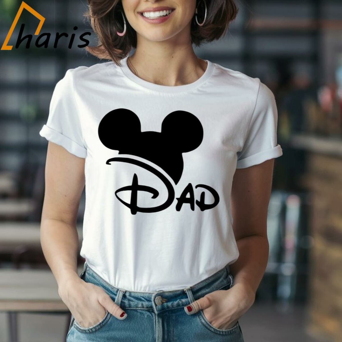 Disney Mickey Head Classic Dad And Daughter Shirt 1 Shirt