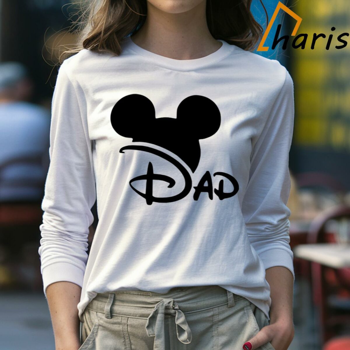 Disney Mickey Head Classic Dad And Daughter Shirt 4 Long sleeve Shirt