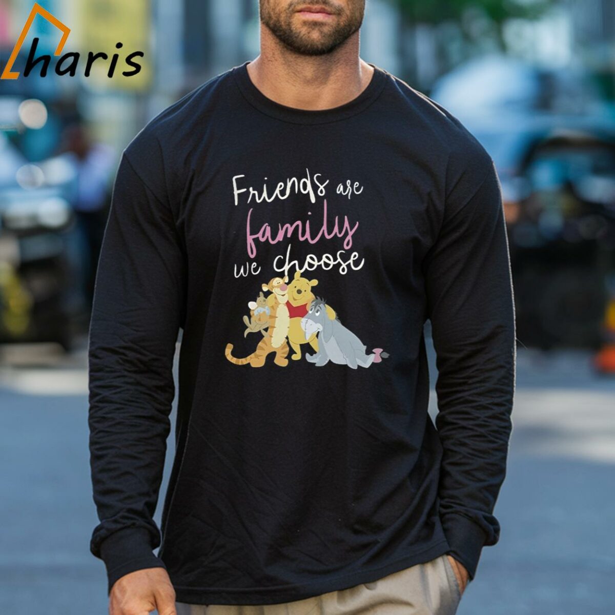 Disney Pooh Winnie Friends Are The Family We Choose Shirt 3 Long sleeve shirt