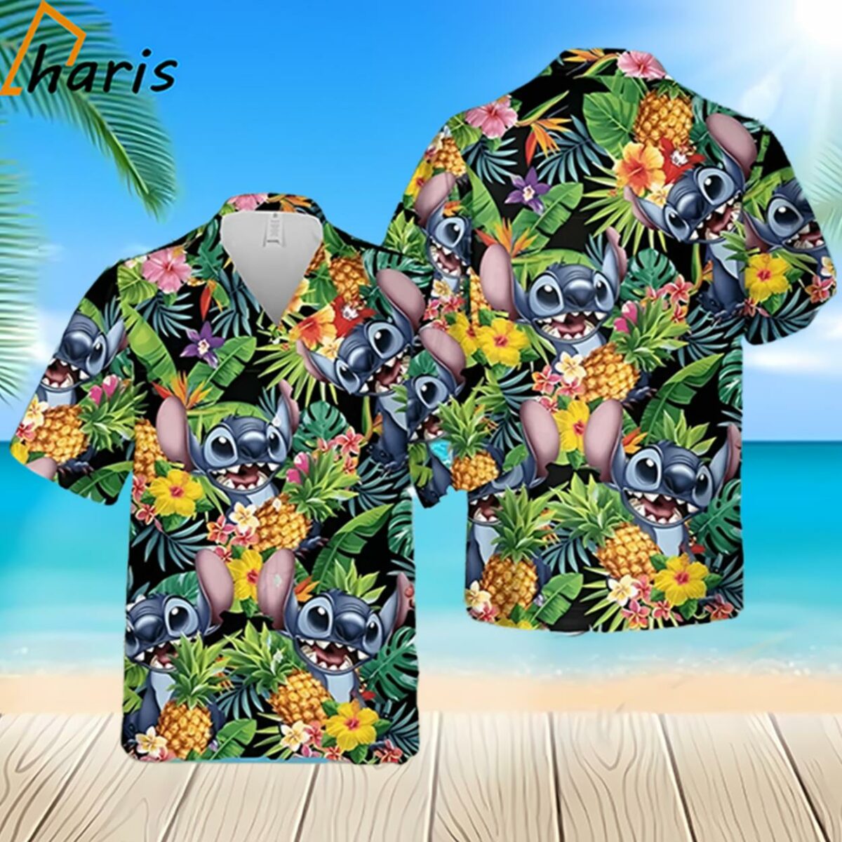 Disney Stitch Hawaiian Shirt Summer Beach Trip Family Hawaiian Gift 2 2