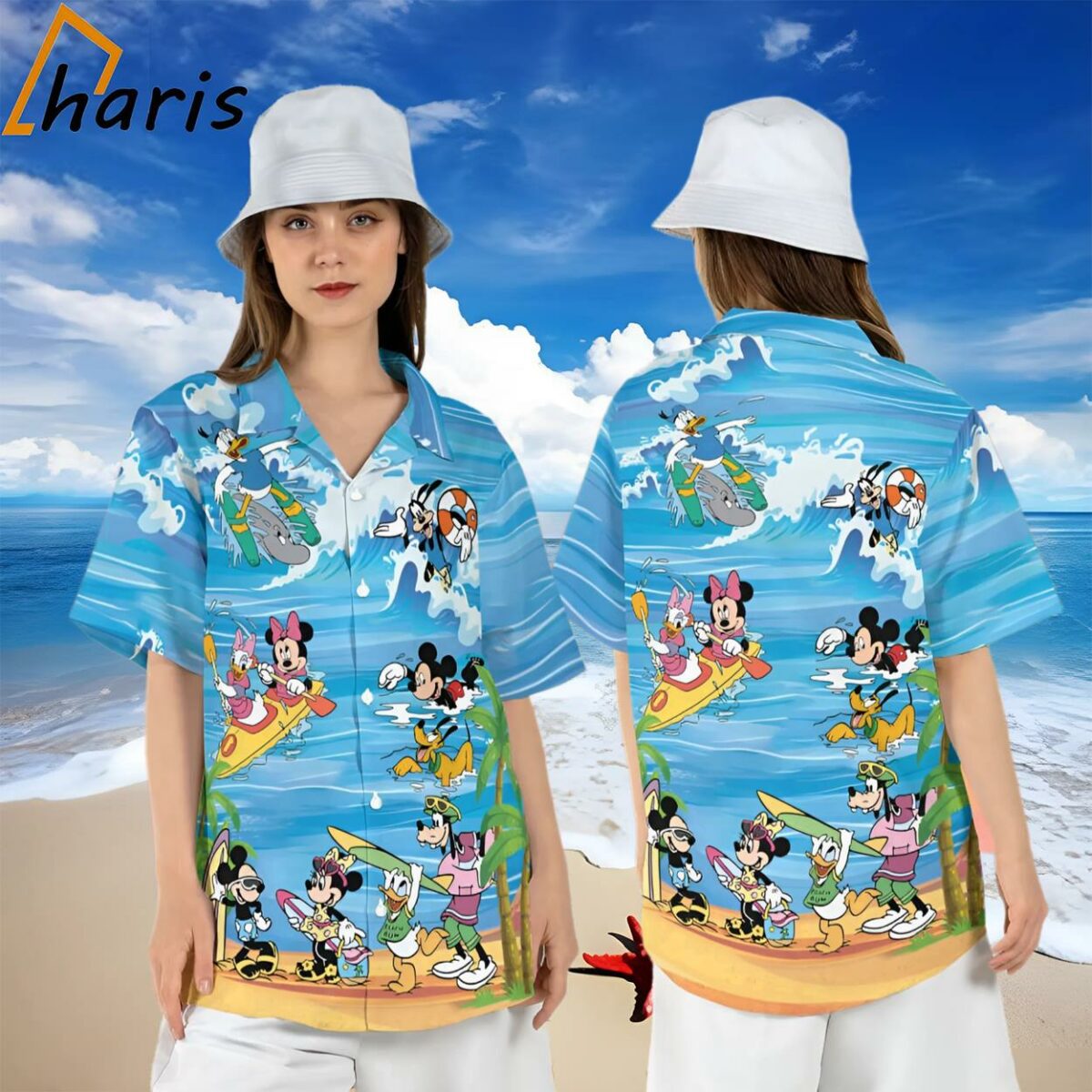 Disney Summer Mickey and Friends Hawaiian Shirt 1 1