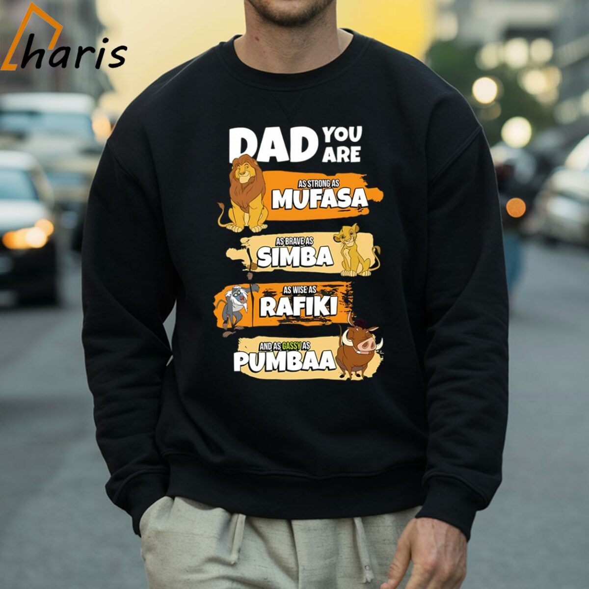 Disney The Lion King Dad You Are Word Stack Funny Shirt 4 Sweatshirt