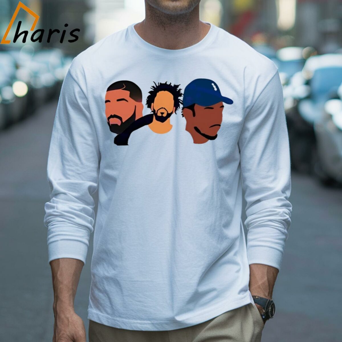 Drake J Cole Kendrick Rapper Art Shirt 3 Long sleeve shirt