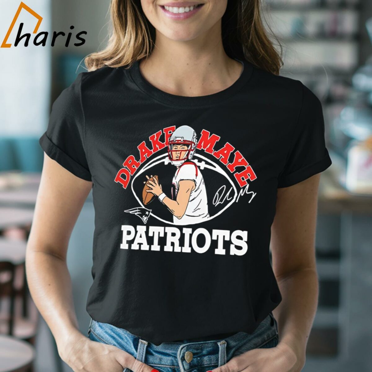 Drake Maye New England Patriots Caricature Player Shirt 2 Shirt