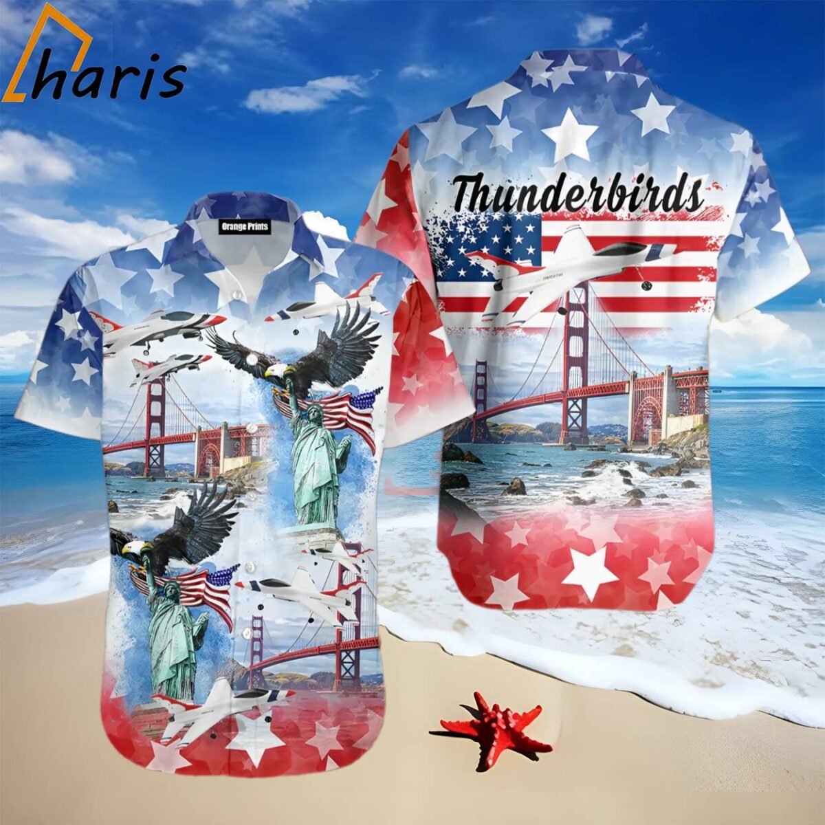 Eagle Thunderbirds Usaf Air Independence Day Happy The 4Th Of July Trendy Hawaiian Shirt 1 1