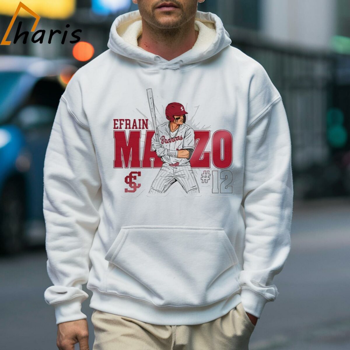 Efrain Manzo SCU NCAA Baseball Shirt 5 Hoodie