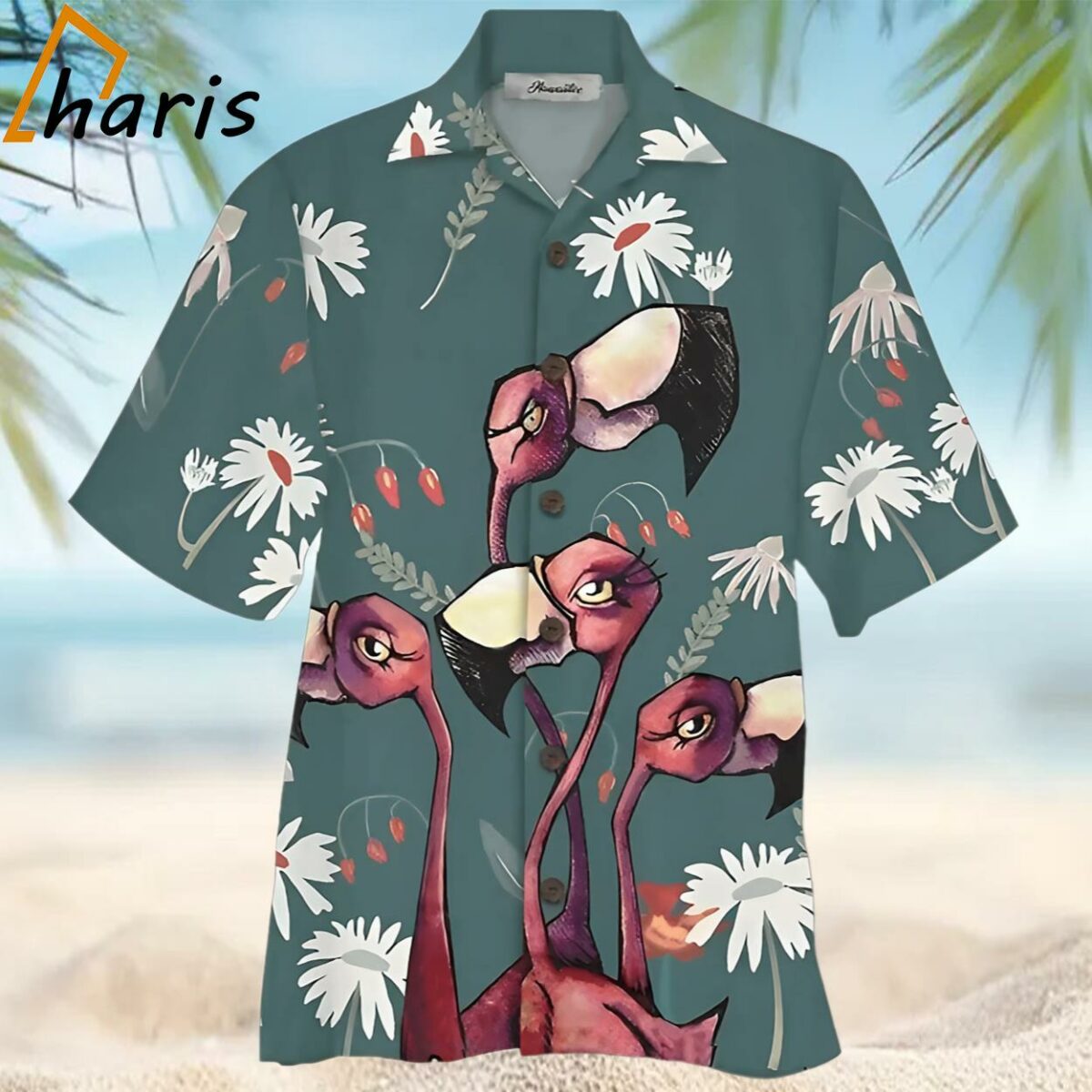 Flamingo Colorful Floral Aloha Trendy Hawaiian Shirts For Men For Women 1 1