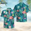 Flamingo Green Tropical Trendy Hawaiian Shirt 1 1