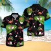 Flamingo Palm Black Tropical Trendy Hawaiian Shirt 1 1
