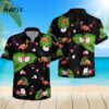 Flamingo Palm Black Tropical Trendy Hawaiian Shirt 2 2