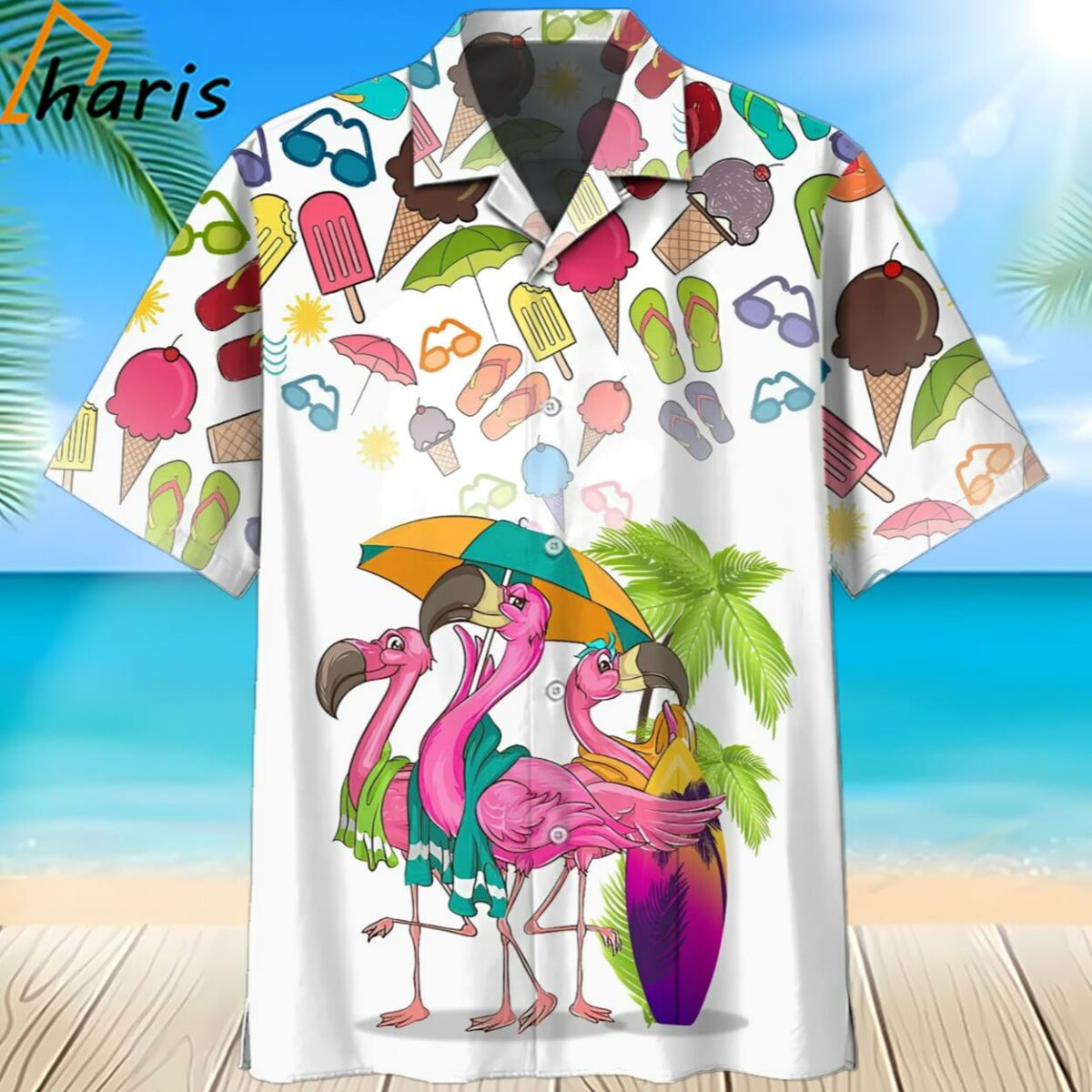 Flamingo Summer Trendy Hawaiian Shirt For Men And Women 2 2