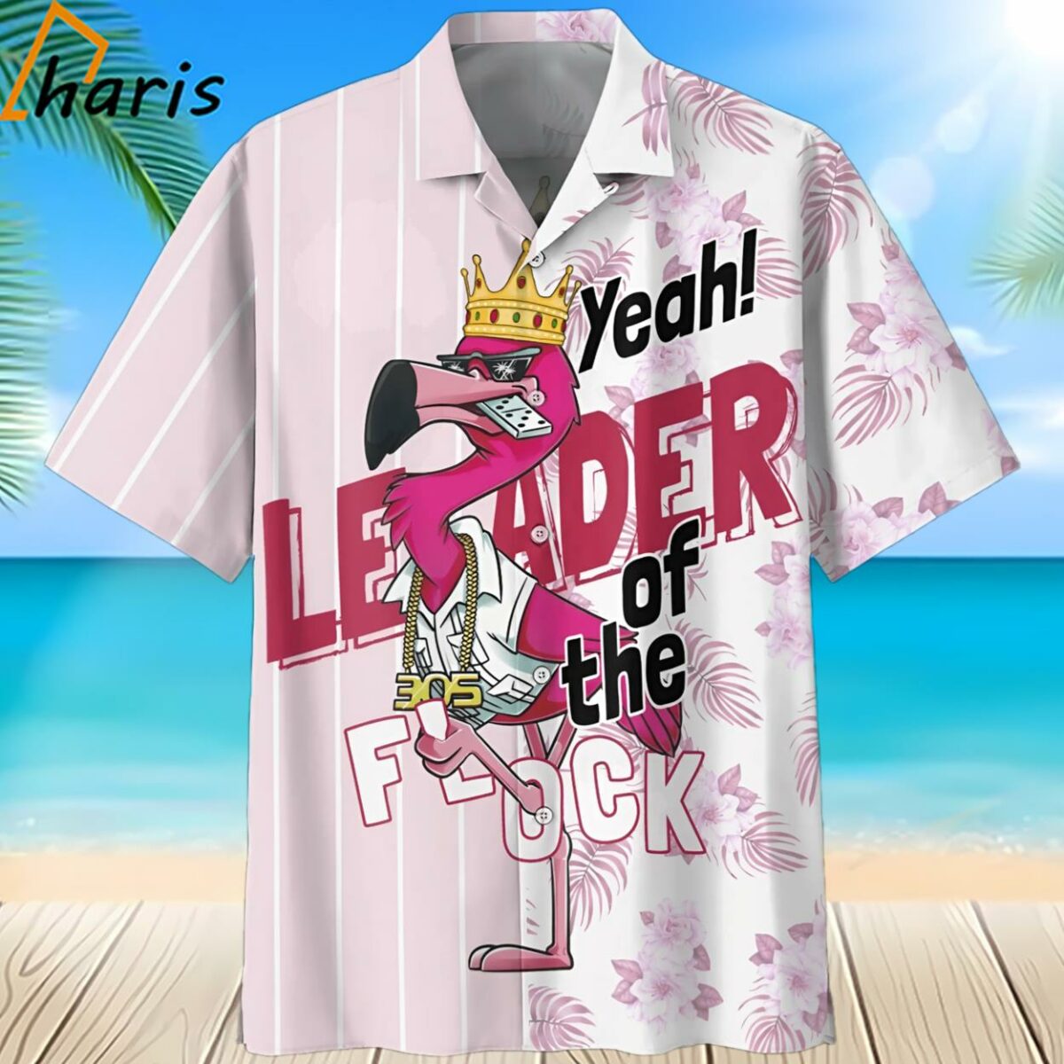Flamingo Trendy Hawaiian Shirt 2 2 1