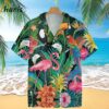 Flamingo Tropical Flower Forest Tropical Bird Trendy Hawaiian Shirt 1 1