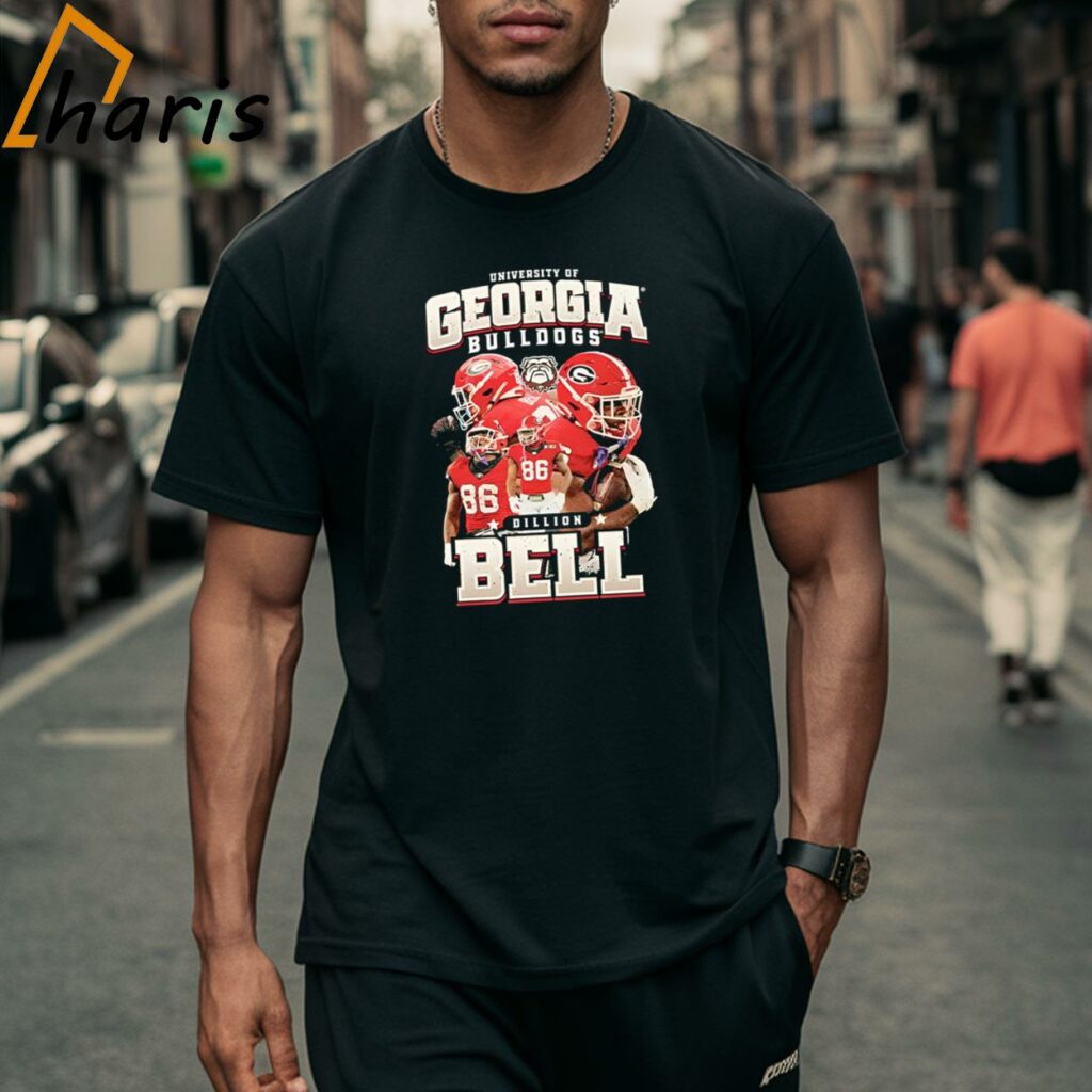 Georgia Bulldogs NCAA Football Dillon Bell Player Collage Poster Shirt
