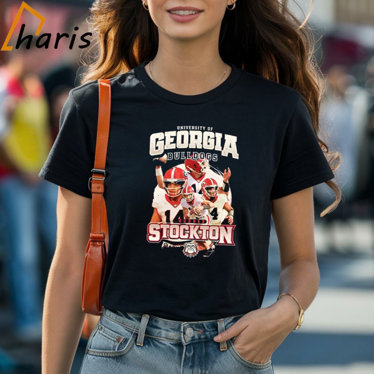 Georgia NCAA Football Gunner Stockton Player Collage Shirt 1 Shirt