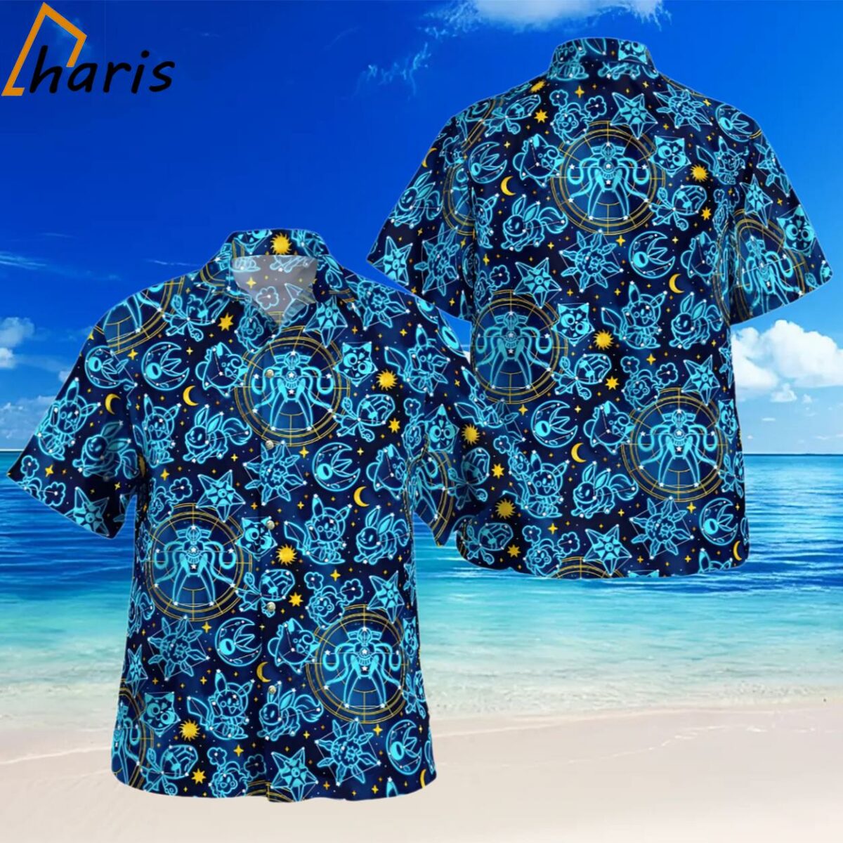 Get Ready for Summer with Pokemon Stars Hawaiian Shirt 2 2