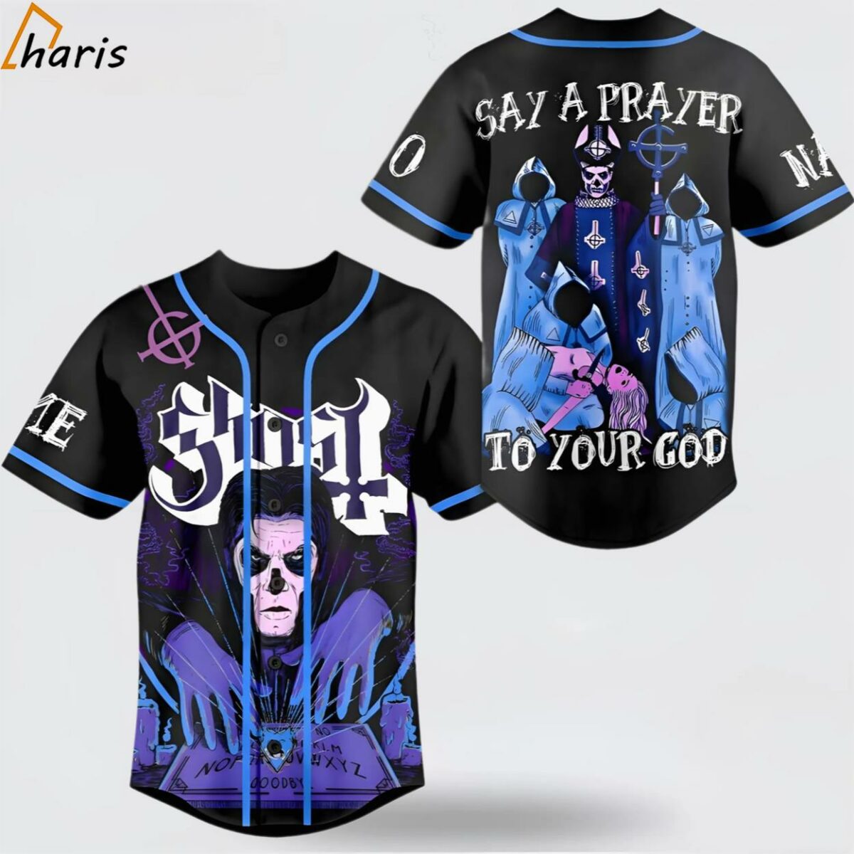 Ghost Say A Prayer To Your God Custom Baseball Jersey 1 jersey