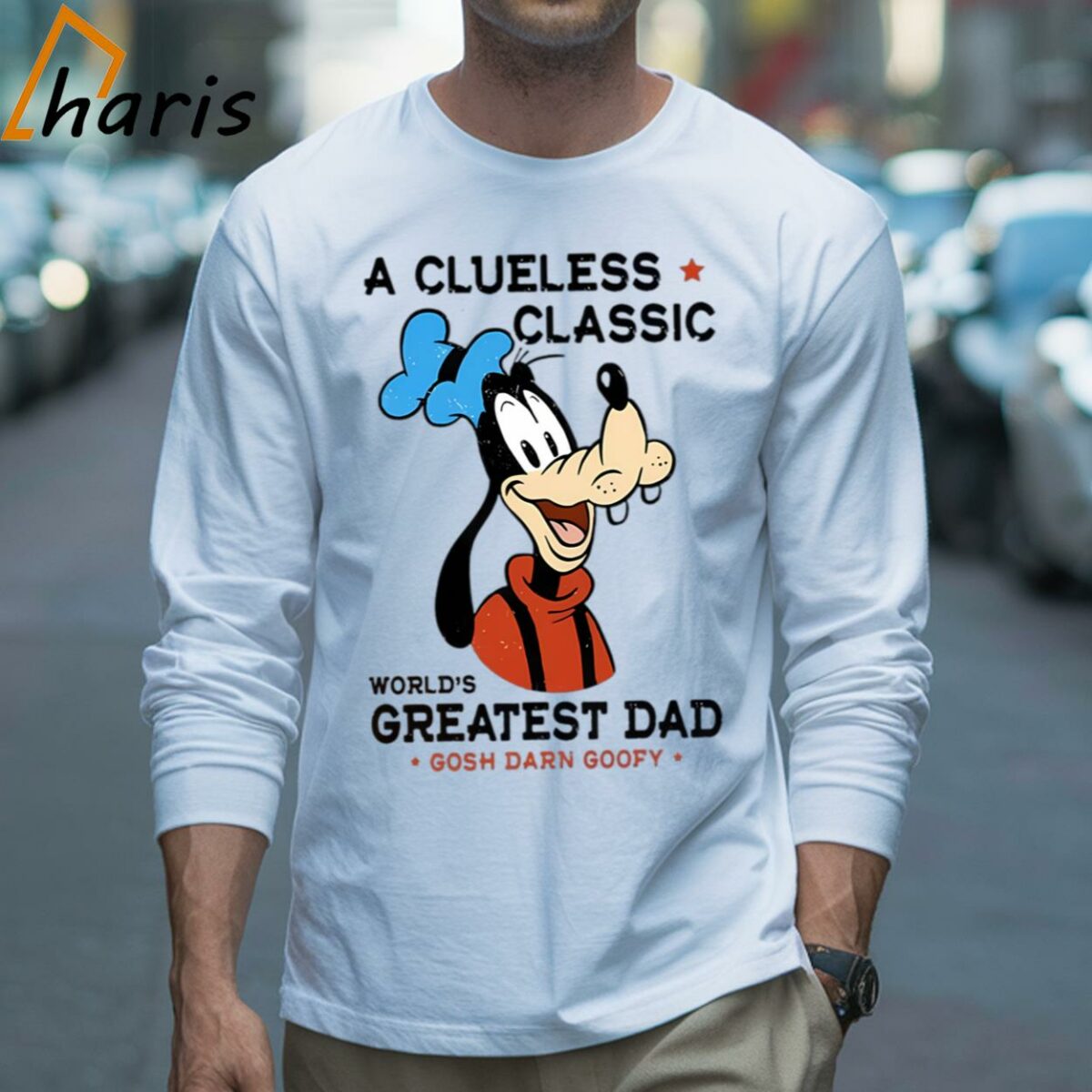 Goofy A Clueless Classic Worlds Greatest Dad Disney Dad Shirt 3 Long sleeve shirt