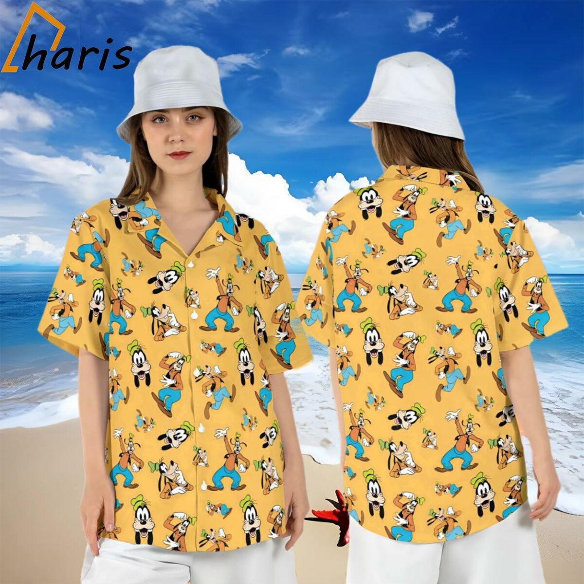 Goofy Holiday Short Sleeve Hawaiian Shirt 1 1
