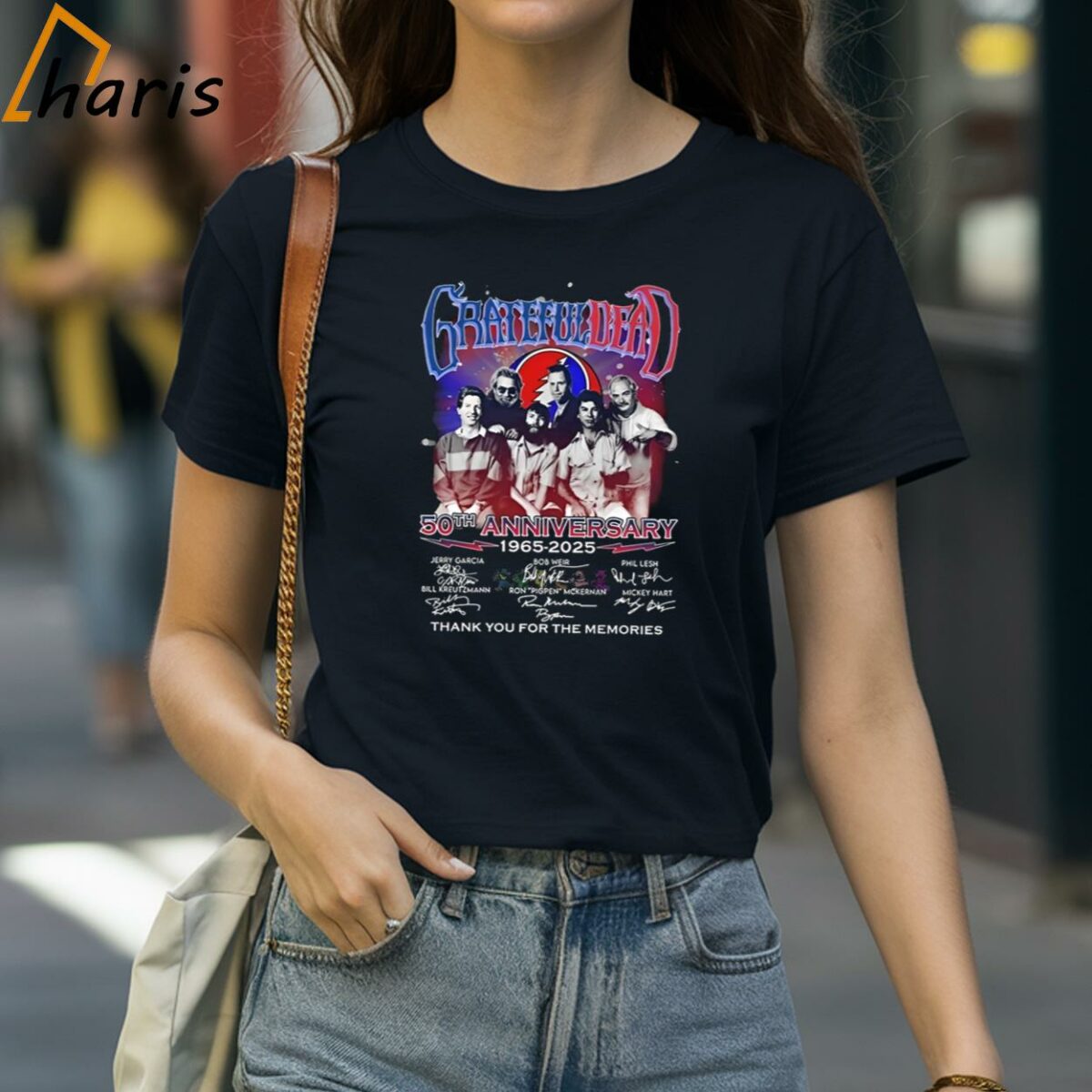 Grateful Dead 50th Anniversary 1965 2025 Thank You For The Memories Signatures T shirt 2 shirt
