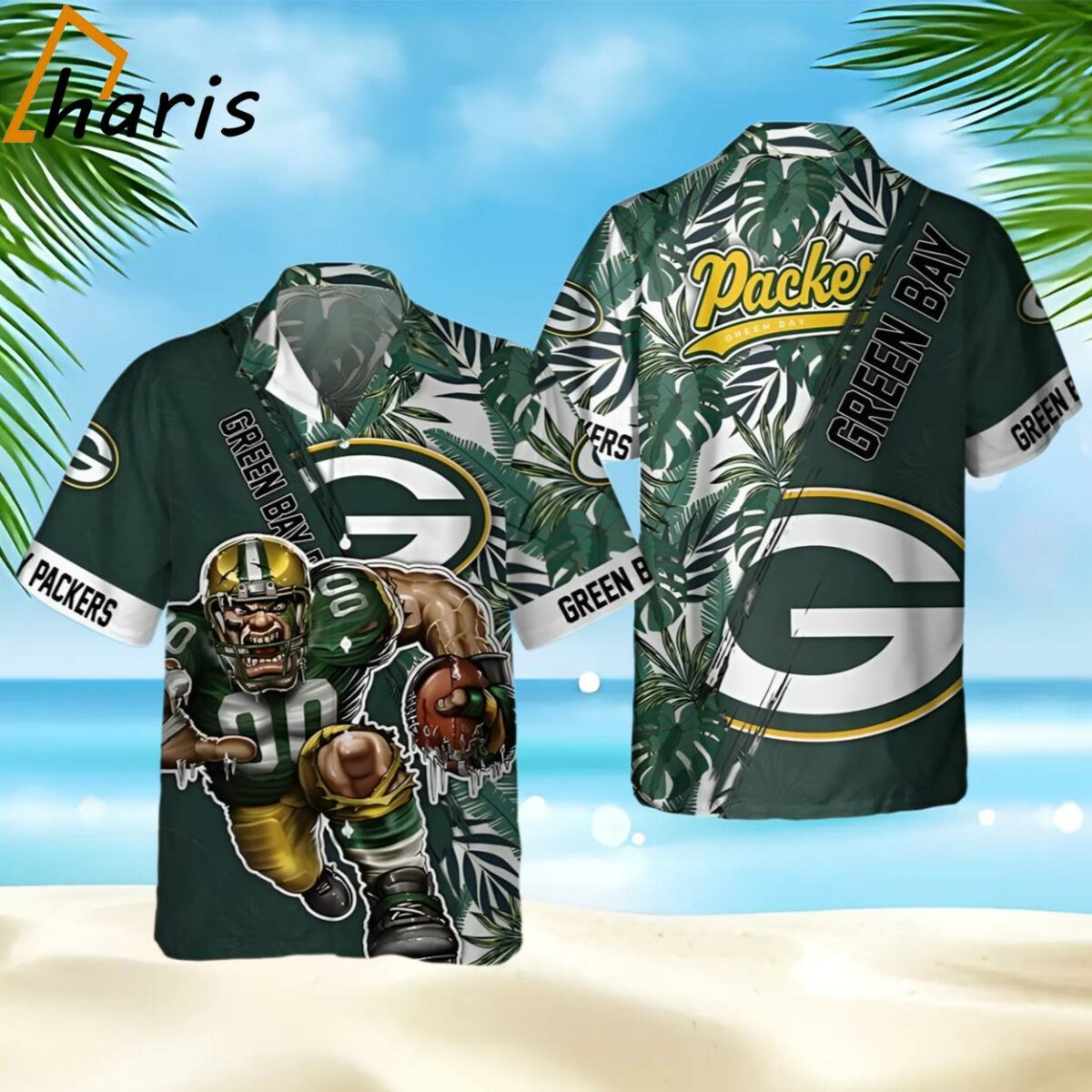 Green Bay Packers NFL Floral Summer Hawaiian Shirt 1 1