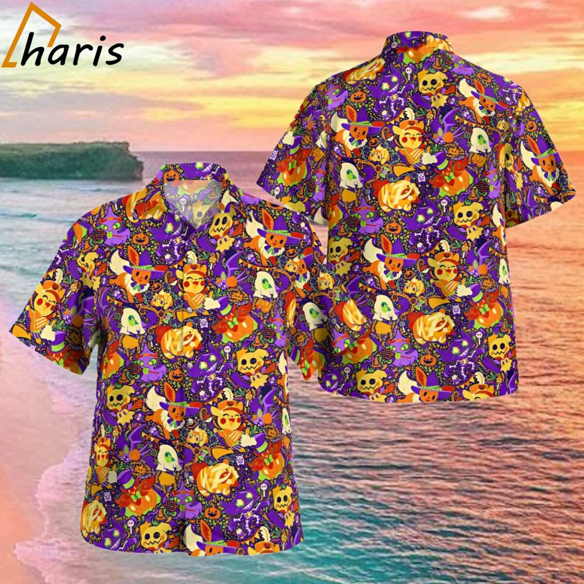Halloween Pokemon Hawaiian Shirt 1 1