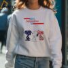 Happy 4th July Independence American Flag Snoopy Shirt 4 Sweatshirt