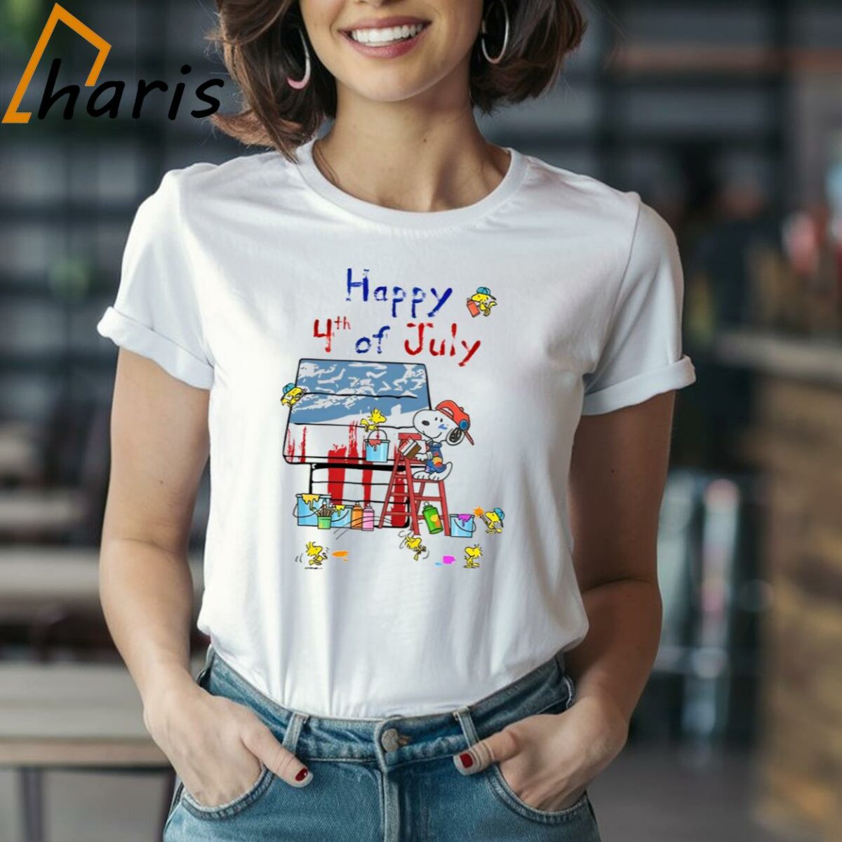 Happy 4th July Independence Day Snoopy Woodstock Shirt