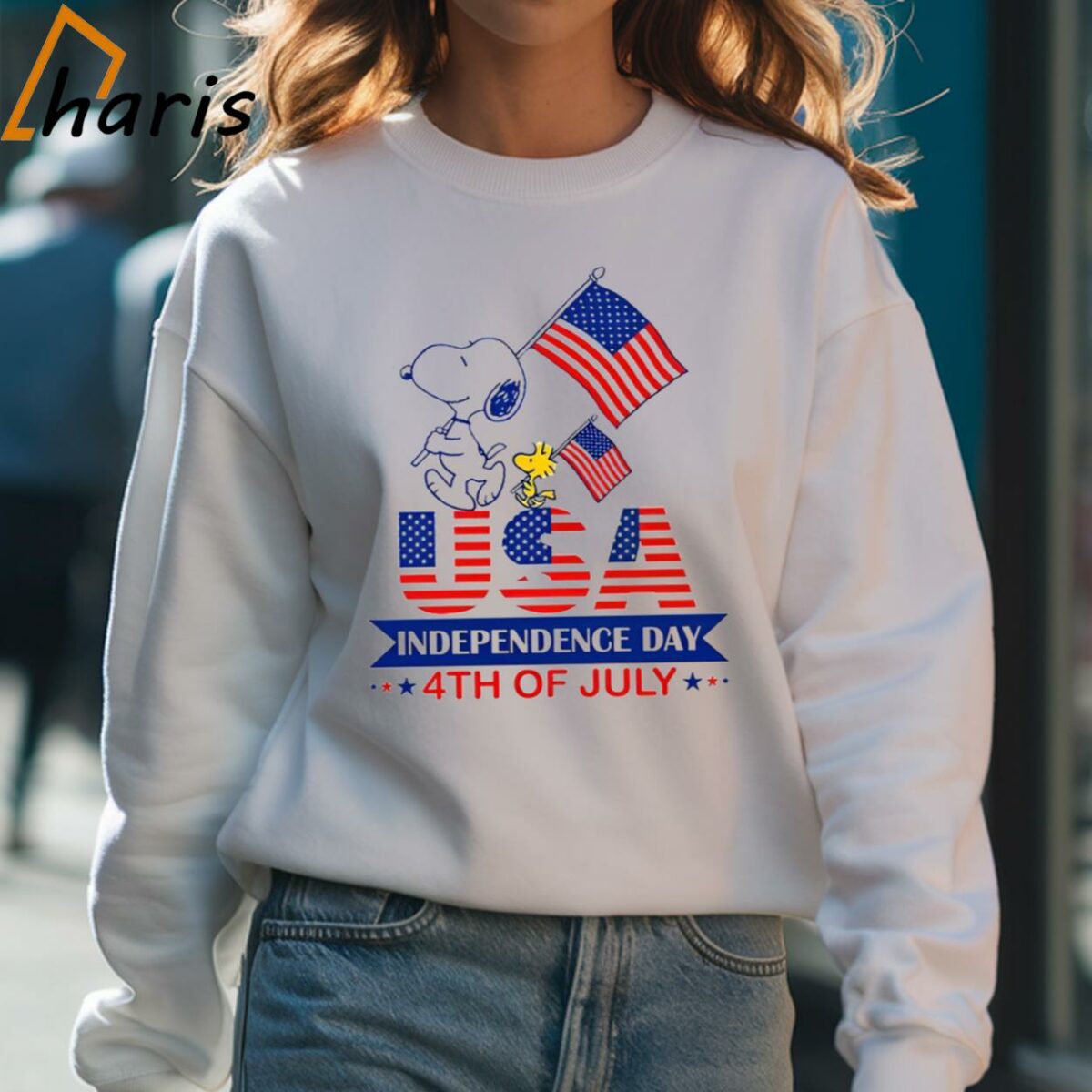 Happy 4th July USA Independence Day Shirt 4 Sweatshirt
