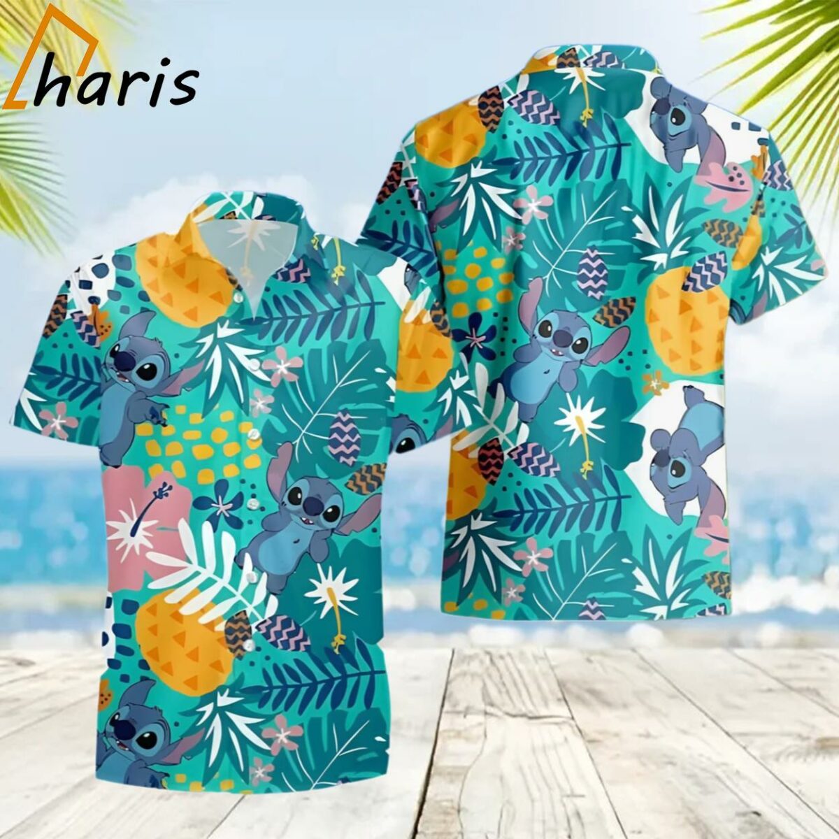 Happy Stitch Hawaiian Shirt Summer Gift For Beach Trip 2 2