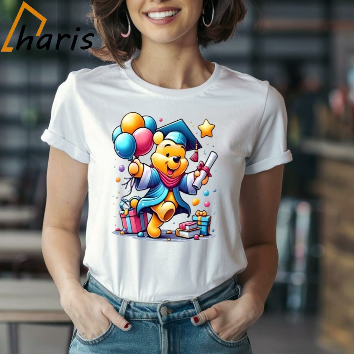 Happy Winnie The Pooh Fun Graduation Shirt Winnie The Pooh Disney Characters 1 Shirt