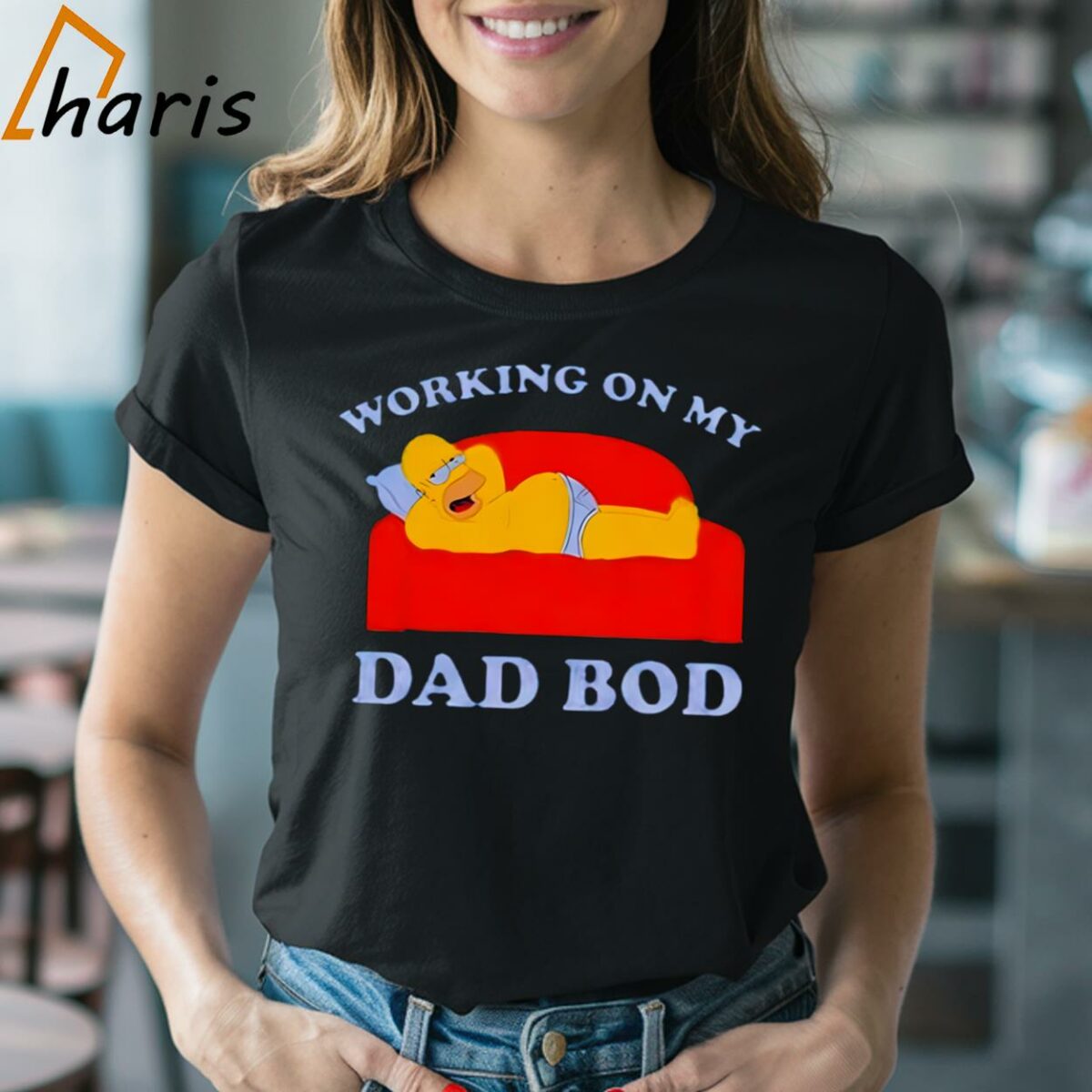 Homer Simpson Working On My Dad Bod Shirt 2 Shirt