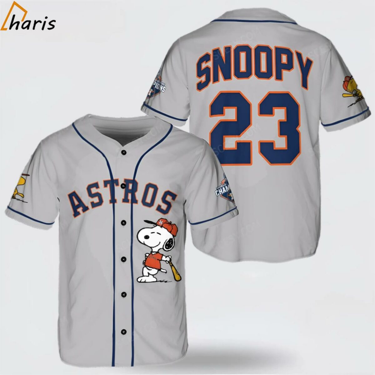 Houston Astros Peanuts Snoopy Baseball Jersey 1 jersey