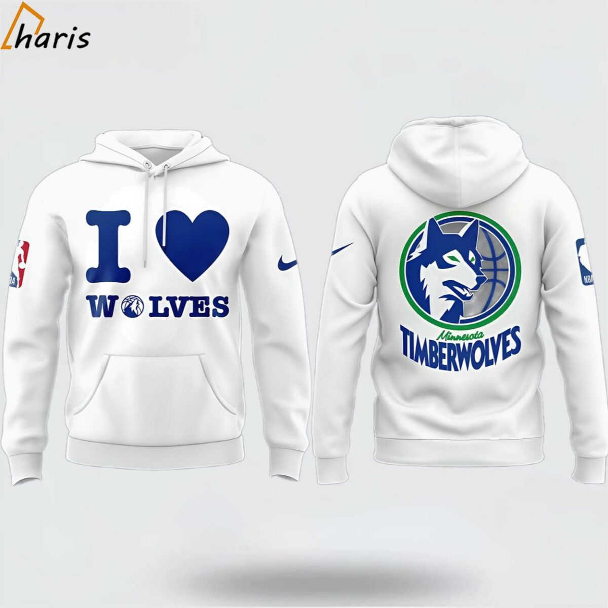 I Love Minnesota Timberwolves 3D Hoodie 1 jersey