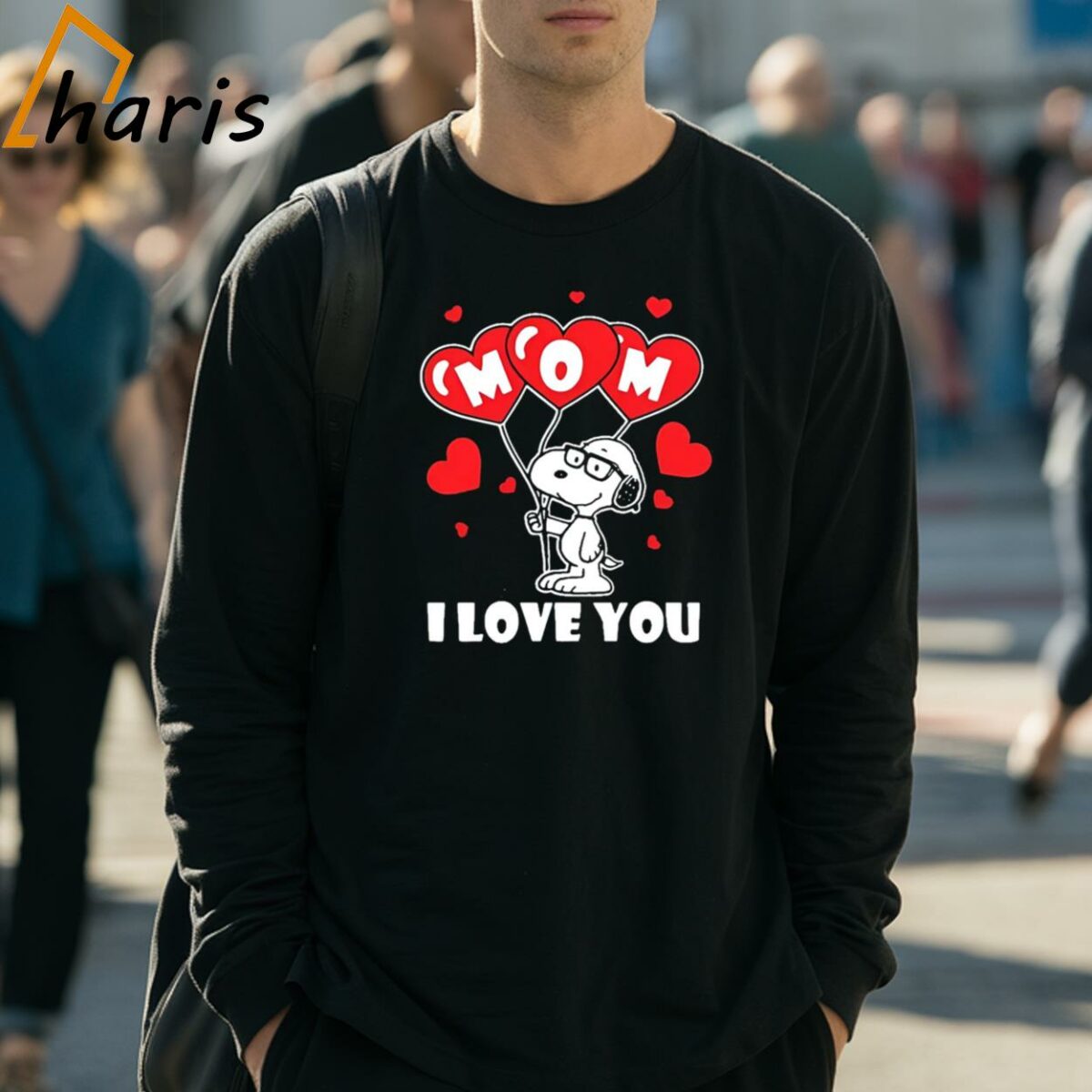 I Love You Mom Snoopy Heart Mothers Day Shirt 3 Long Sleeve Shirt