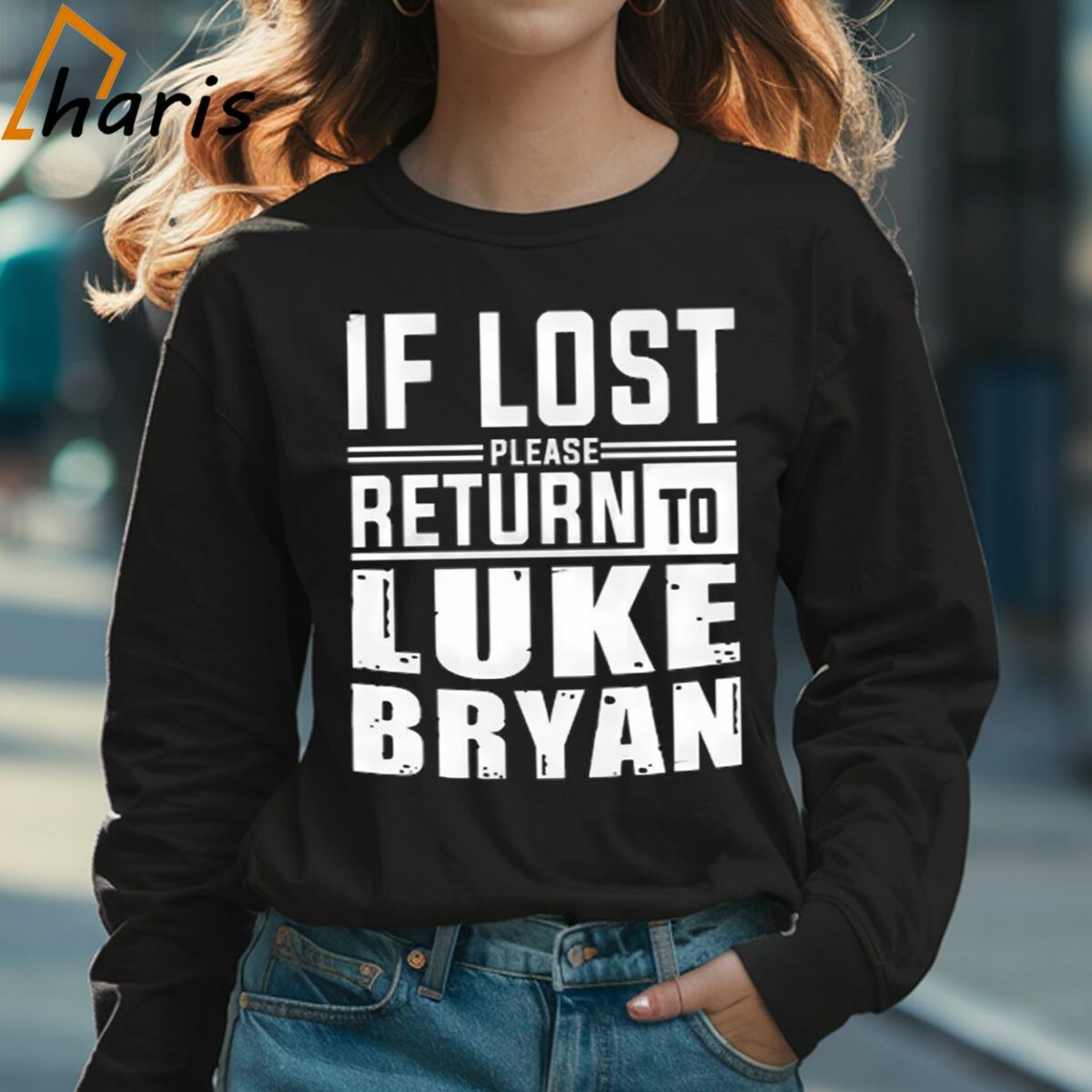 If Lost Please Return To Luke Bryan Shirt 3 Long sleeve shirt