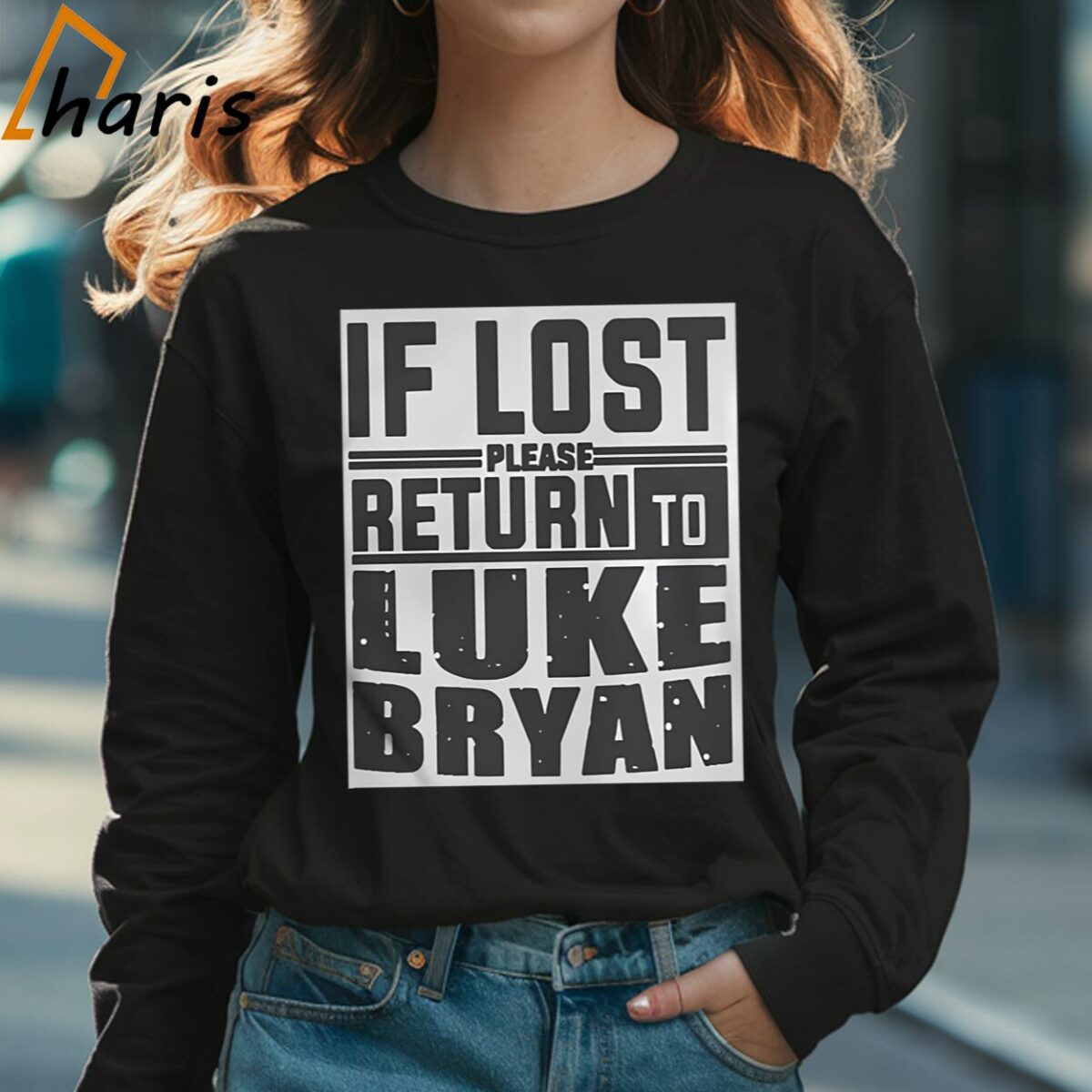 If Lost Please Return To Luke Bryan Shirts 3 Long sleeve shirt