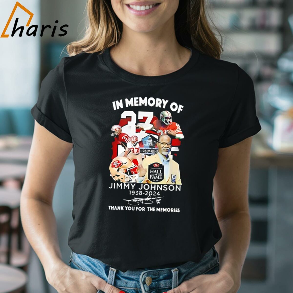 In Memory Of Jimmy Johnson 1938 2024 Thank You For The Memories Signature Shirt 2 Shirt