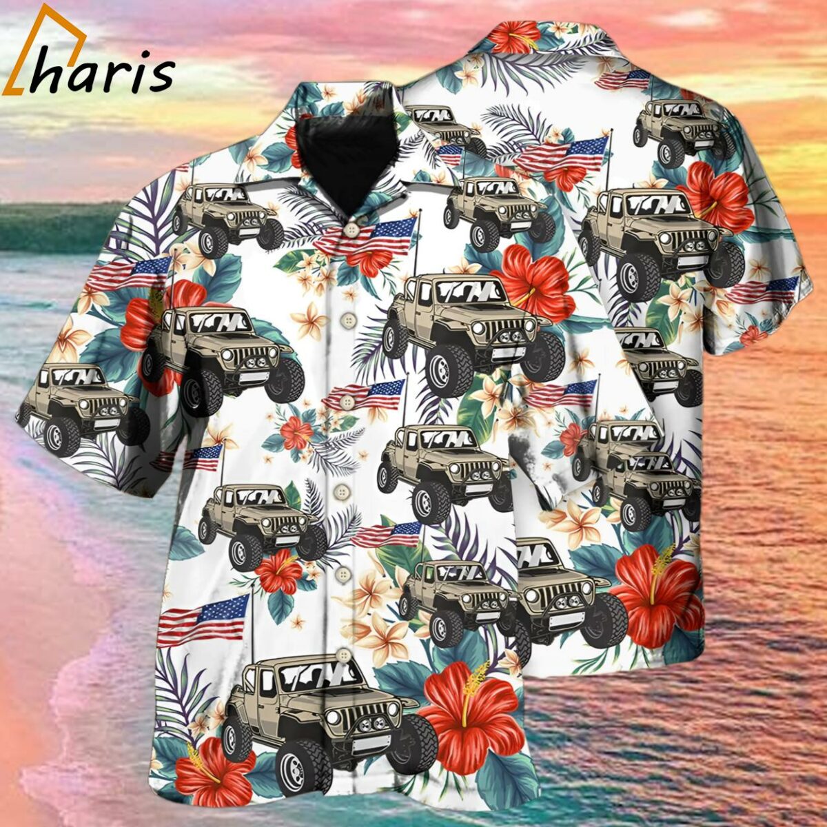 Independence Day Jeep Celebration Hawaiian Shirt 1 1