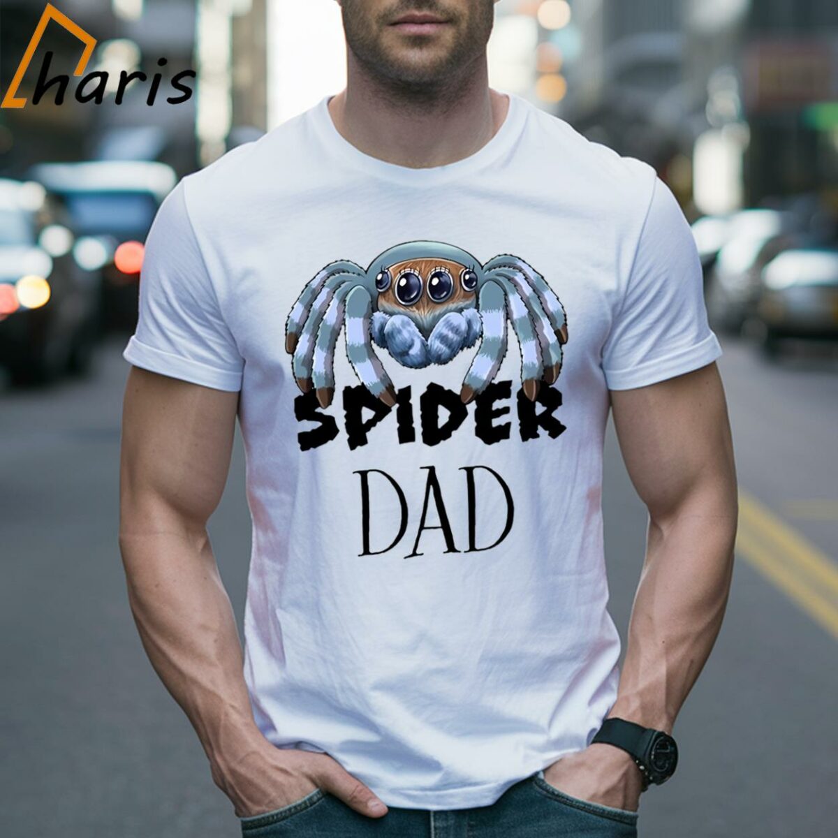 Inktastic Spider Dad Cute Jumping Spider T shirt 2 Shirt