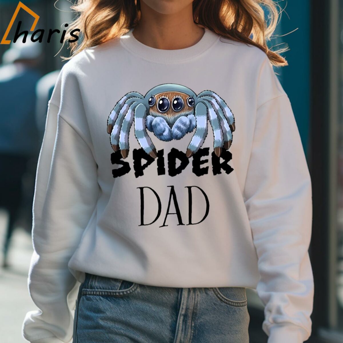 Inktastic Spider Dad Cute Jumping Spider T shirt 4 Sweatshirt