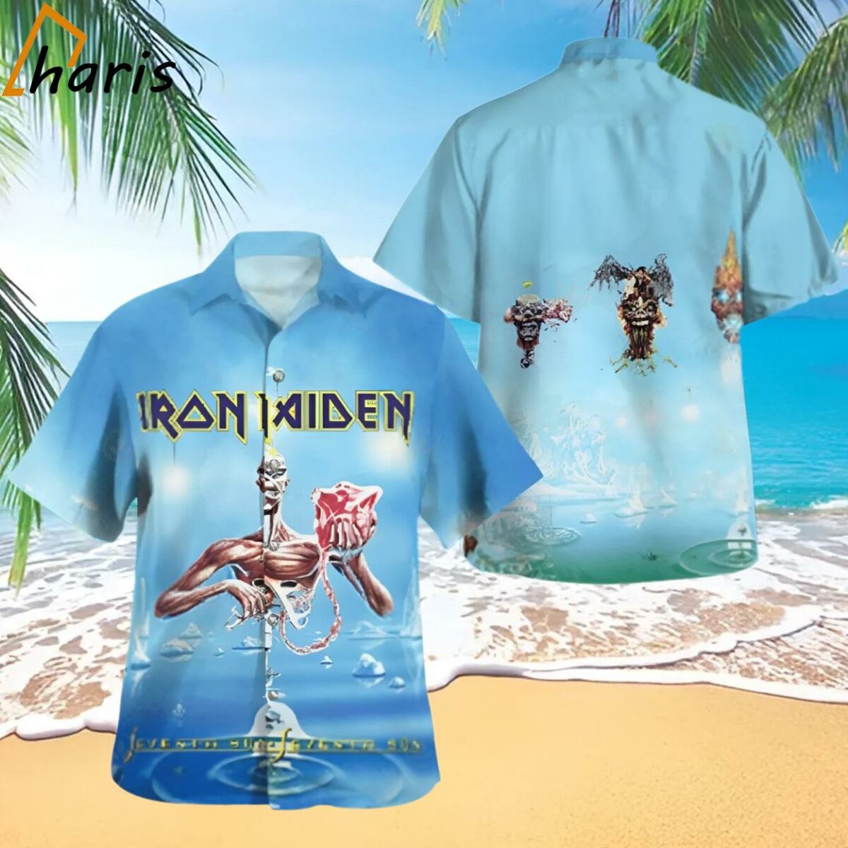 Iron Maiden Aloha 3d Hawaiian Shirt 1 1