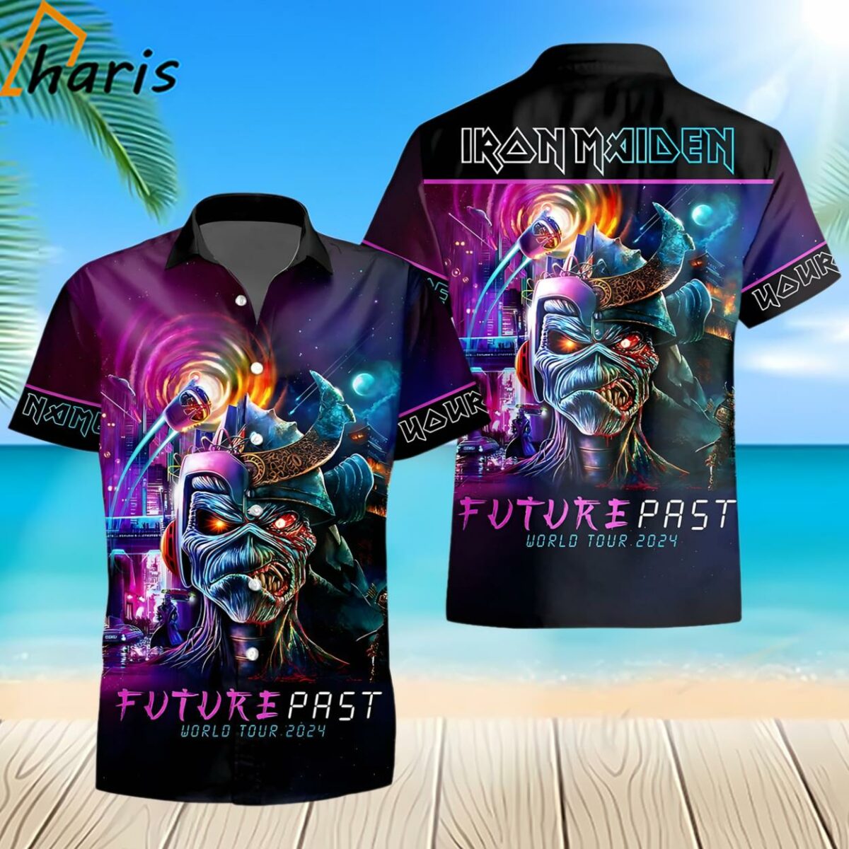Iron Maiden Future Past Tour 2024 Hawaiian Shirt 2 2