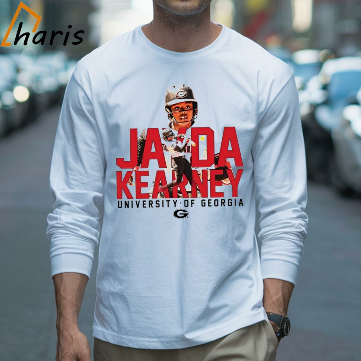 Jayda Kearney Player Georgia NCAA Softball Collage Shirt 3 Long sleeve shirt